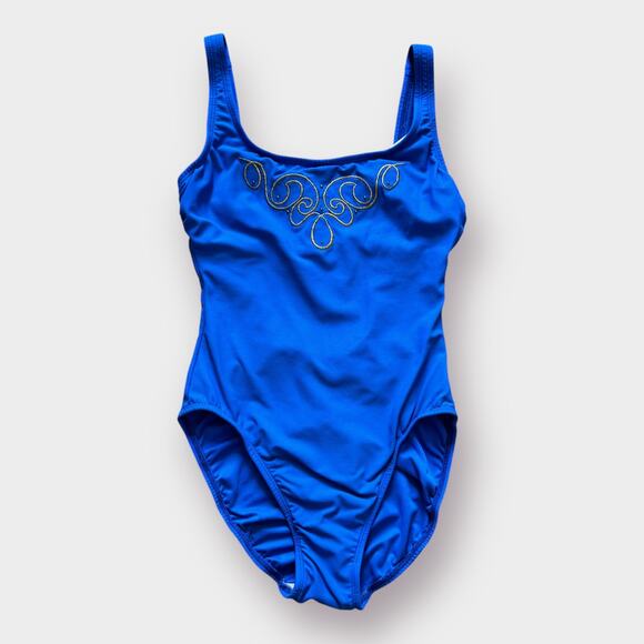 90s Sirena Bleu Vintage Swimsuit - Picture 1 of 5
